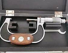KS Bügelmessschraube 50-75 in Holz eingefasst alter Mikrometer
