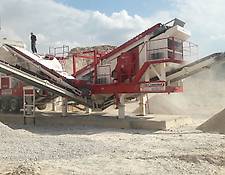 Fabo PRO-150 USED MOBILE CRUSHING PLANT FOR LIMESTONE